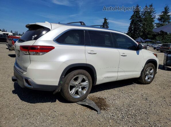 5TDDZRFH9HS375032 2017 TOYOTA HIGHLANDER White Trasero derecho