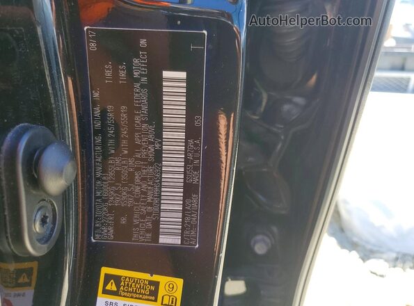 5TDDZRFH9HS456922 2017 TOYOTA HIGHLANDER Black VIN կոդի պիտակի տեսք