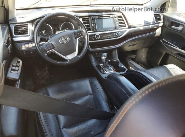 5TDDZRFH9HS456922 2017 TOYOTA HIGHLANDER Black Առջևի վահանակի տեսք
