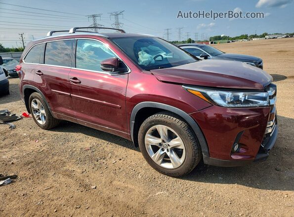 5TDDZRFHXJS888408 2018 TOYOTA HIGHLANDER Burgundy Przód prawy