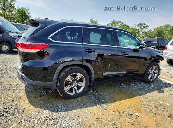 5TDDZRFHXKS918573 2019 TOYOTA HIGHLANDER Black Հետևի աջ