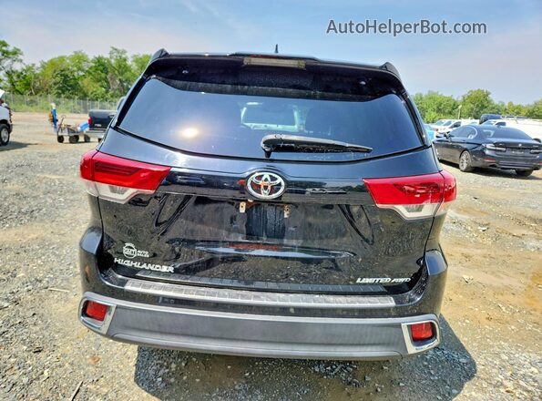 5TDDZRFHXKS918573 2019 TOYOTA HIGHLANDER Black Հետևի տեսք