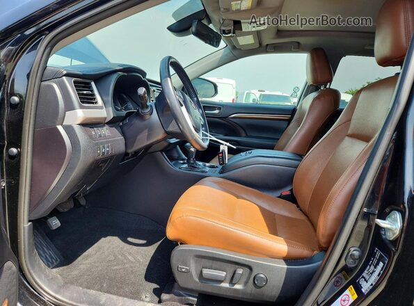 5TDDZRFHXKS918573 2019 TOYOTA HIGHLANDER Black Սալոնի դիմացի տեսք