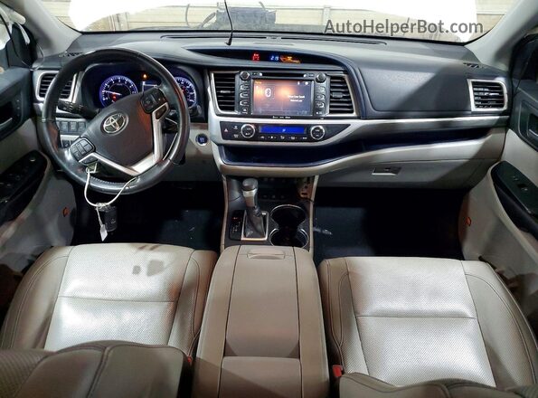 5TDDZRFHXKS971029 2019 TOYOTA HIGHLANDER White Առջևի վահանակի տեսք