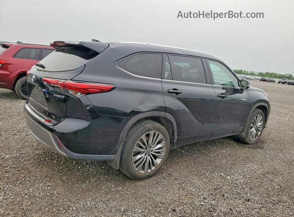 5TDEBRCH2MS067952 2021 TOYOTA HIGHLANDER Black Հետևի աջ