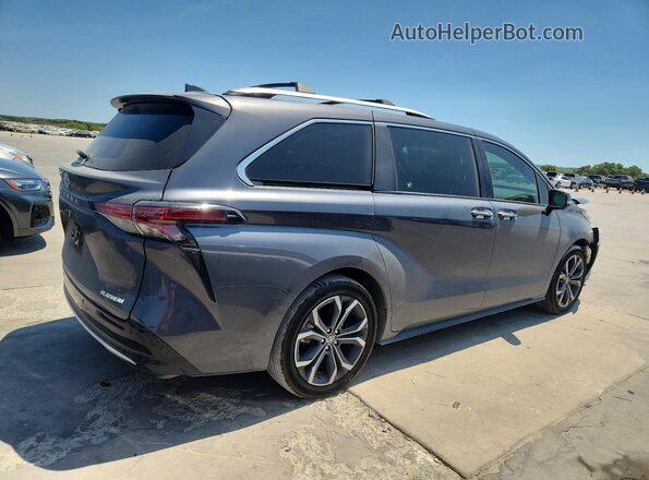 5TDERKEC1SS229149 2025 TOYOTA SIENNA Gray Հետևի աջ