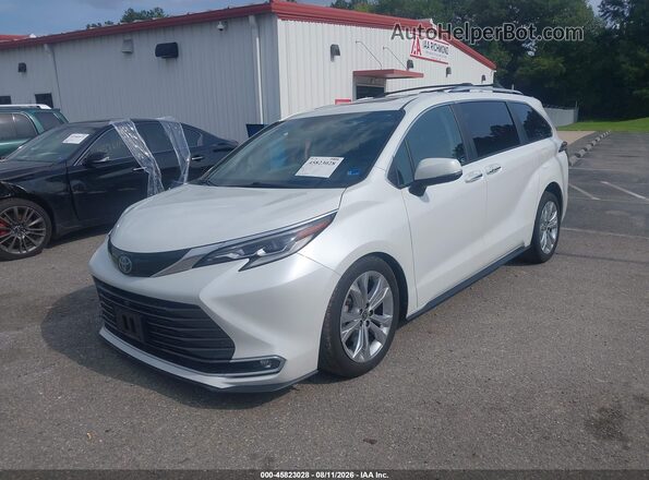 5TDERKEC3NS093577 2022 TOYOTA SIENNA White წინა მარცხენა ხედი სამი მეოთხედიდან