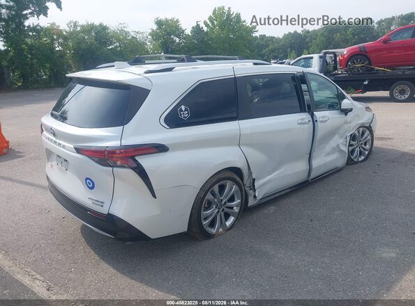 5TDERKEC3NS093577 2022 TOYOTA SIENNA White უკანა მარჯვენა