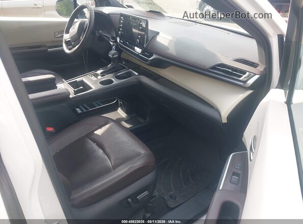 5TDERKEC3NS093577 2022 TOYOTA SIENNA White წინა სალონის ხედი