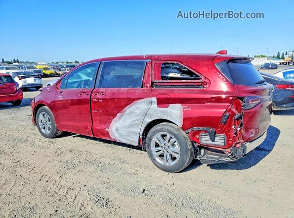 5TDESKFC0RS147068 2024 TOYOTA SIENNA Burgundy Հետևի ձախ