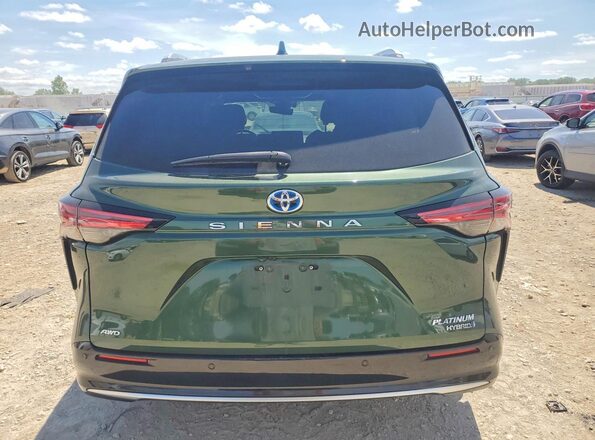 5TDESKFC3MS007573 2021 TOYOTA SIENNA Green Հետևի տեսք