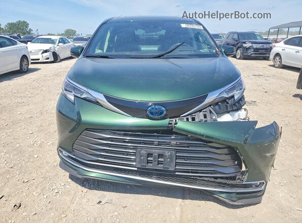5TDESKFC3MS007573 2021 TOYOTA SIENNA Green Դիմացի տեսք