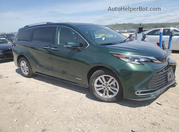 5TDESKFC3MS007573 2021 TOYOTA SIENNA Green Առջևի աջ