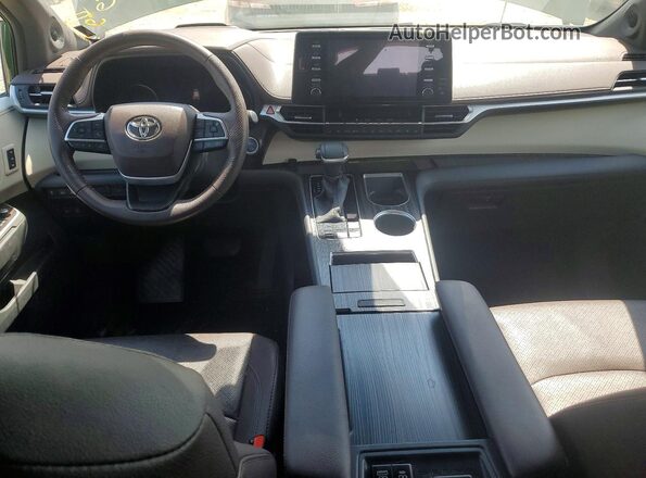 5TDESKFC3MS007573 2021 TOYOTA SIENNA Green Առջևի վահանակի տեսք