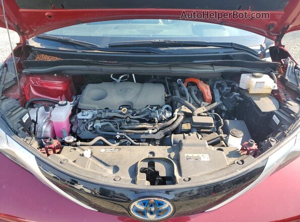 5TDESKFC3NS052952 2022 TOYOTA SIENNA Red Вид підкапотного простору
