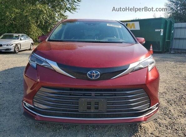 5TDESKFC3NS052952 2022 TOYOTA SIENNA Red Вид спереду