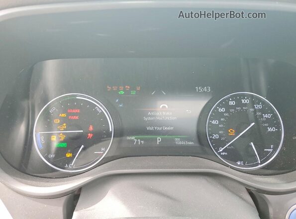 5TDESKFC6MS002643 2021 TOYOTA SIENNA White Вид щитка приладів