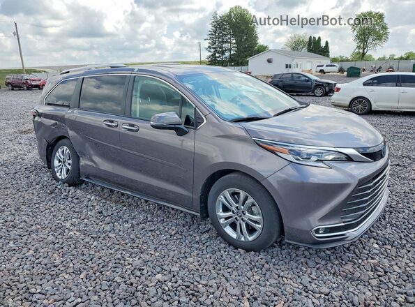 5TDESKFC8PS097923 2023 TOYOTA SIENNA Gray Delantero derecho