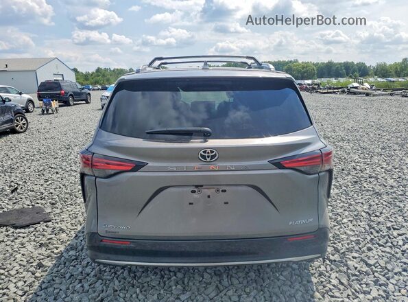 5TDESKFC9TS243188 2021 TOYOTA SIENNA Gray Rear view