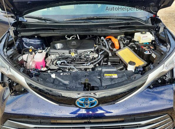 5TDESKFCXSS219366 2025 TOYOTA SIENNA Blue ძრავის განყოფილების ხედი