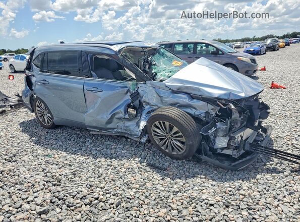 5TDFARAH5MS009151 2021 TOYOTA HIGHLANDER Blue წინა მარჯვენა