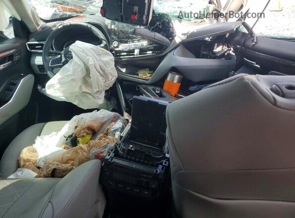 5TDFARAH5MS009151 2021 TOYOTA HIGHLANDER Blue წინა პანელის ხედი