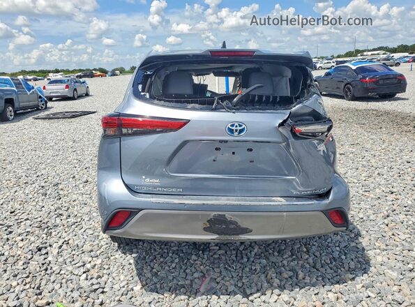 5TDFARAH5MS009151 2021 TOYOTA HIGHLANDER Blue უკანა ხედი