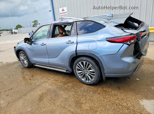 5TDFARAH9MS011565 2021 TOYOTA HIGHLANDER Синий Задняя левая четверть