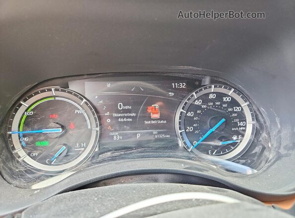 5TDFARAH9MS011565 2021 TOYOTA HIGHLANDER Синий Вид щитка приборов