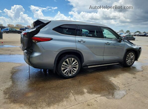 5TDFARAH9MS011565 2021 TOYOTA HIGHLANDER Синий Задняя правая четверть