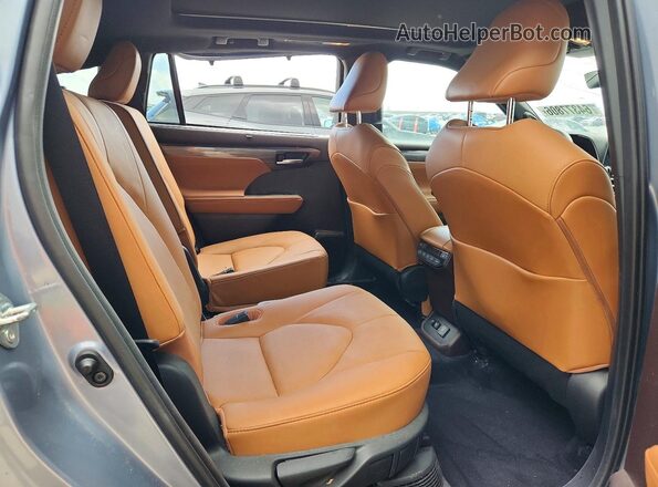 5TDFARAH9MS011565 2021 TOYOTA HIGHLANDER Синий Вид задней части салона