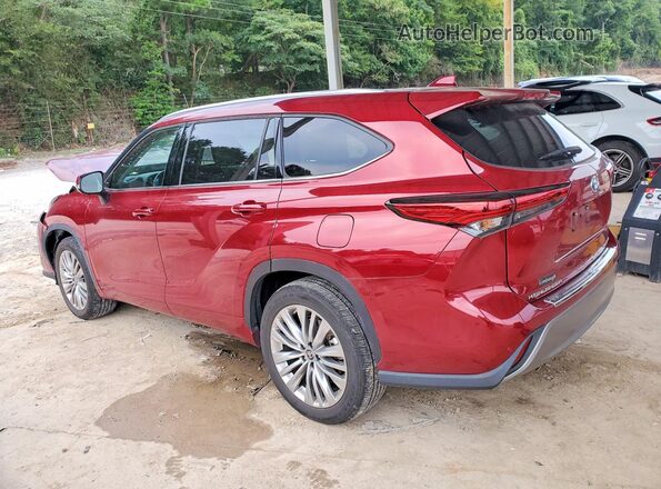 5TDFARAH9PS021808 2023 TOYOTA HIGHLANDER Красный Задняя левая четверть