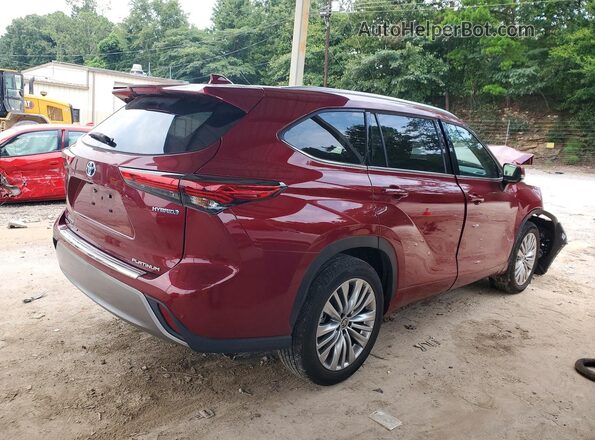 5TDFARAH9PS021808 2023 TOYOTA HIGHLANDER Красный Задняя правая четверть