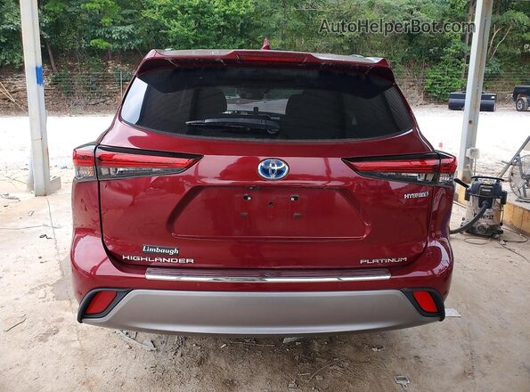 5TDFARAH9PS021808 2023 TOYOTA HIGHLANDER Красный Вид сзади