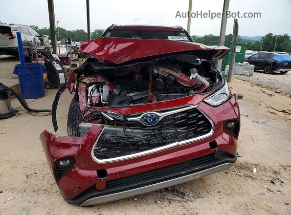 5TDFARAH9PS021808 2023 TOYOTA HIGHLANDER Красный Вид спереди