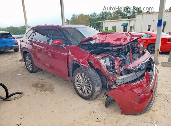 5TDFARAH9PS021808 2023 TOYOTA HIGHLANDER Красный Передняя правая четверть