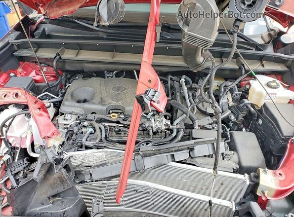 5TDFARAH9PS021808 2023 TOYOTA HIGHLANDER Красный Вид задней части салона