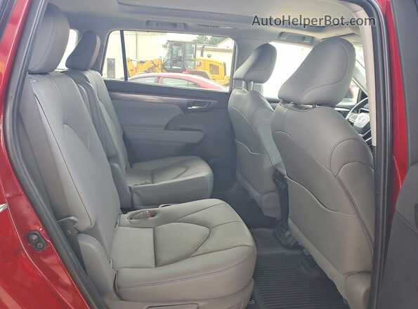 5TDFARAH9PS021808 2023 TOYOTA HIGHLANDER Красный Вид задних сидений