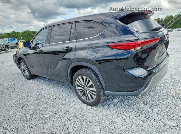 5TDFZRAH6LS021347 2020 TOYOTA HIGHLANDER Black Trasero izquierdo