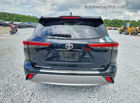 5TDFZRAH6LS021347 2020 TOYOTA HIGHLANDER Black Vista trasera