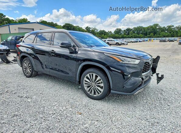 5TDFZRAH6LS021347 2020 TOYOTA HIGHLANDER Black Delantero derecho