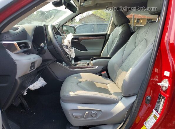 5TDFZRBH0MS120892 2021 TOYOTA HIGHLANDER Red წინა სალონის ხედი