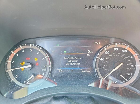 5TDFZRBH1MS087174 2021 TOYOTA HIGHLANDER Синий Вид щитка приборов
