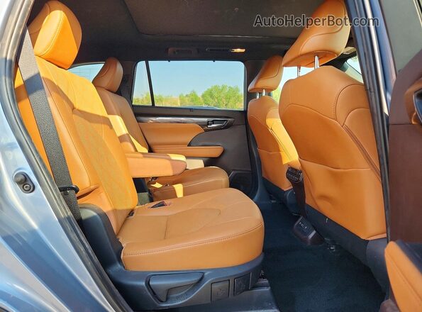 5TDFZRBH1MS087174 2021 TOYOTA HIGHLANDER Синий Вид задней части салона