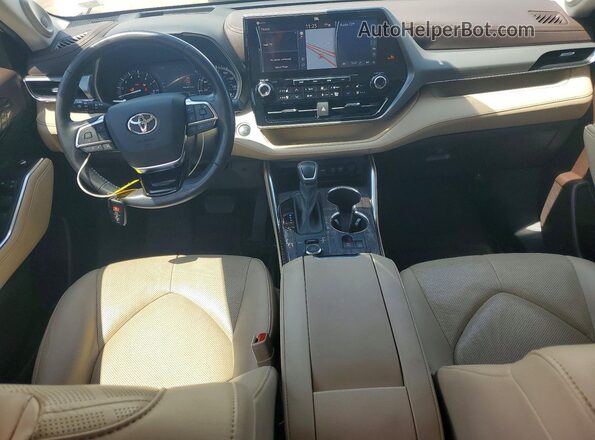 5TDFZRBH1MS093511 2021 TOYOTA HIGHLANDER White Вид панелі приладів