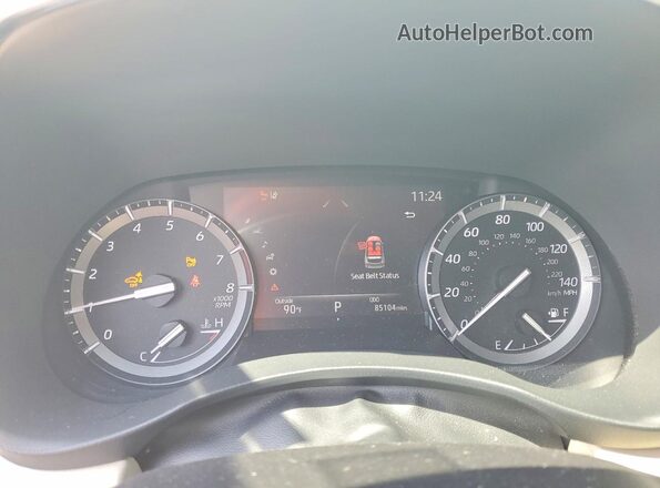 5TDFZRBH1MS093511 2021 TOYOTA HIGHLANDER White Вид щитка приладів