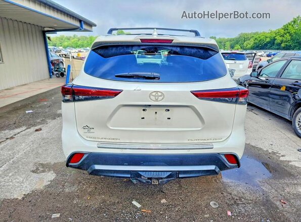 5TDFZRBH2LS039536 2020 TOYOTA HIGHLANDER White უკანა ხედი