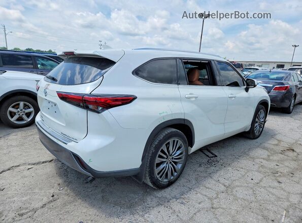 5TDFZRBH3MS135743 2021 TOYOTA HIGHLANDER White უკანა მარჯვენა