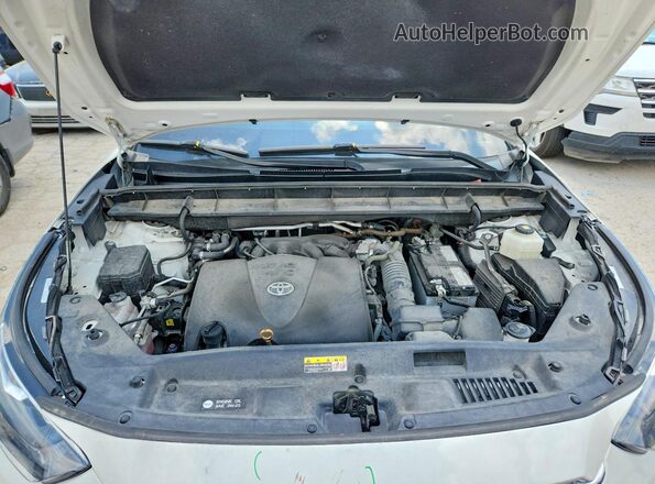 5TDFZRBH3MS135743 2021 TOYOTA HIGHLANDER White ძრავის განყოფილების ხედი