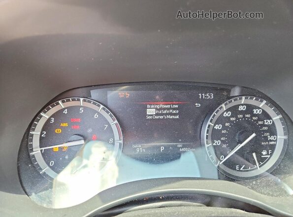 5TDFZRBH3MS135743 2021 TOYOTA HIGHLANDER White ხელსაწყოთა პანელის ხედი